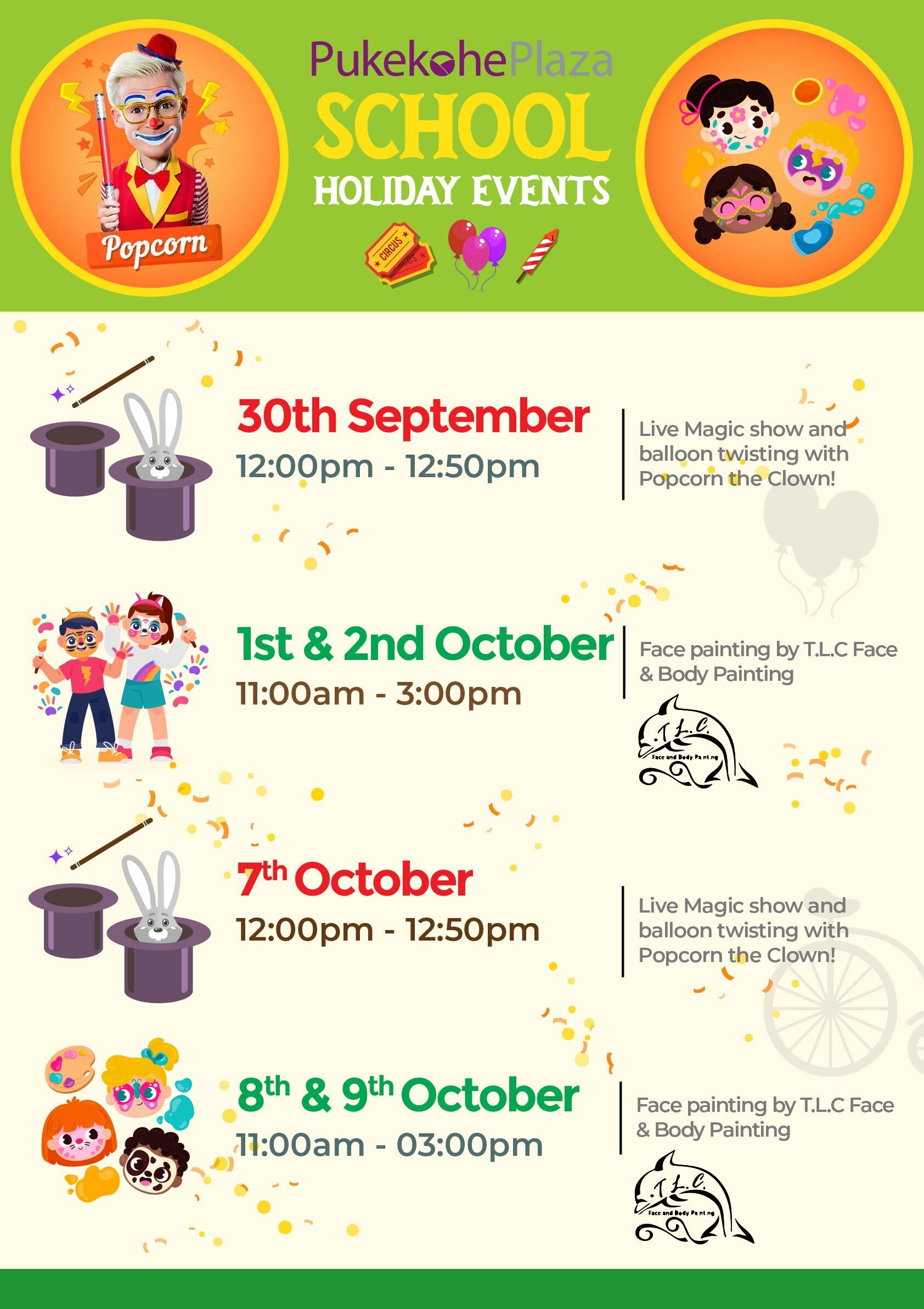 Pukekohe Plaza - School Holiday Events